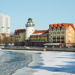 Рыбная деревня зимой